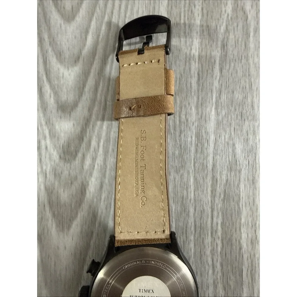 Timex Waterbury Chronograph Red Wing Collab Leather Strap Sample Dummy Project